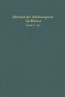 Buchcover Jahrbuch der Auktionspreise für Bücher, Handschriften und Autographen