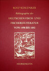 Buchcover Bibliographie der deutschen Fisch- und Fischereiliteratur von 1498 bis 1850