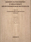 Buchcover Datierte Handschriften in Bibliotheken der Bundesrepublik Deutschland