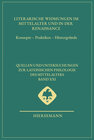 Buchcover Literarische Widmungen im Mittelalter und in der Renaissance