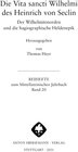 Buchcover Vita sancti Wilhelmi
