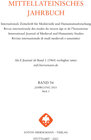 Buchcover Mittellateinisches Jahrbuch. Internationale Zeitschrift für Mediävistik und Humanismusforschung
