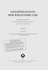 Buchcover Gesamtkatalog der Wiegendrucke