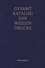 Buchcover Gesamtkatalog der Wiegendrucke