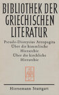 Buchcover Über die himmlische Hierarchie. Über die kirchliche Hierarchie