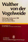 Buchcover Walther von der Vogelweide