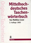 Buchcover Mittelhochdeutsches Taschenwörterbuch in der Ausgabe letzter Hand