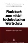 Buchcover Findebuch zum mittelhochdeutschen Wortschatz