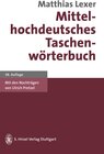 Buchcover Mittelhochdeutsches Taschenwörterbuch