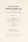 Buchcover Grimm, Dt.  Wörterbuch Neubearbeitung