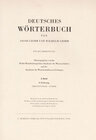 Buchcover Deutsches Wörterbuch. Neubearbeitung / Grimm, Dt. Wörterbuch Neubearbeitung