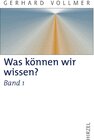 Buchcover Was können wir wissen?Band 1: Die Natur der Erkenntnis