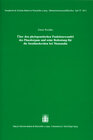Buchcover Über den phylogenetischen Funktionswandel des Pinealorgans und seine Bedeutung für die Insulinsekretion bei Mammalia