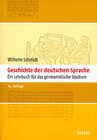 Buchcover Geschichte der deutschen Sprache