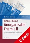 Buchcover Jander/Blasius, Anorganische Chemie II