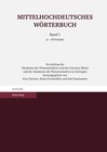 Buchcover Mittelhochdeutsches Wörterbuch. Erster Band