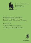 Buchcover Briefwechsel zwischen Jacob und Wilhelm Grimm. Band 1.3: Kommentar