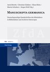 Buchcover Manuscripta germanica
