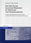 Buchcover Auf der Suche nach der Wahrheit in "Annolied" und "Kaiserchronik"