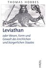 Buchcover Thomas Hobbes. Leviathan: oder Wesen, Form und Gewalt des kirchlichen und bürgerlichen Staates