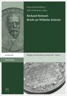 Buchcover Richard Heinzel: Briefe an Wilhelm Scherer