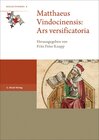 Buchcover Matthaeus Vindocinensis: Ars versificatoria