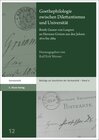 Buchcover Goethephilologie zwischen Dilettantismus und Universität