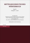 Buchcover Mittelhochdeutsches Wörterbuch. Zweiter Band
