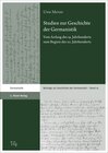 Buchcover Studien zur Geschichte der Germanistik