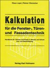 Buchcover Kalkulation für die Fenster-, Türen- und Fassadentechnik