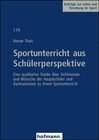 Buchcover Sportunterricht aus Schülerperspektive