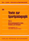 Buchcover Texte zur Sportpädagogik