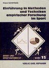 Buchcover Einführung in Methoden und Techniken empirischer Forschung im Sport