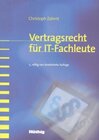 Buchcover Vertragsrecht für IT-Fachleute