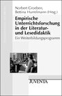 Buchcover Empirische Unterrichtsforschung in der Literatur- und Lesedidaktik