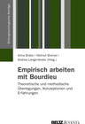 Buchcover Empirisch Arbeiten mit Bourdieu