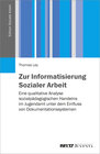Buchcover Zur Informatisierung Sozialer Arbeit