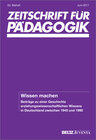 Buchcover Wissen machen. Beiträge zu einer Geschichte erziehungswissenschaftlichen Wissens in Deutschland zwischen 1945 und 1990