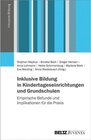 Buchcover Inklusive Bildung in Kindertageseinrichtungen und Grundschulen / Inklusive Bildung