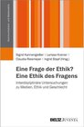 Buchcover Eine Frage der Ethik? Eine Ethik des Fragens / Kommunikations- und Medienethik