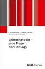 Buchcover Lehrerhandeln - eine Frage der Haltung?