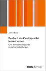 Buchcover Deutsch als Zweitsprache lehren lernen