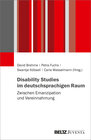 Buchcover Disability Studies im deutschsprachigen Raum