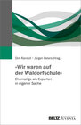 Buchcover »Wir waren auf der Waldorfschule«