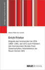 Buchcover Erich Frister