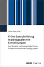 Buchcover Frühe Sprachbildung in pädagogischen Einrichtungen