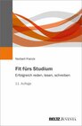 Buchcover Fit fürs Studium: Erfolgreich reden, lesen, schreiben