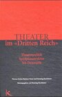 Buchcover Theater im "Dritten Reich"