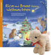 Buchcover Rica und Bruno feiern Weihnachten mit Stoffschaf. Ein Poster-Adventskalender zum Vorlesen und Ausschneiden