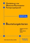 Buchcover Urteilsbildung in der Medizinisch-Psychologischen Fahreignungsdiagnostik